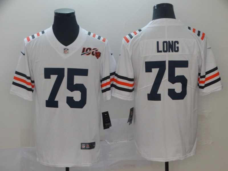 Nike Bears 75 Kyle Long White 2019 100th Season Alternate Classic Vapor Untouchable Limited Jersey,We sell and wholesale Nike Bears 75 Kyle Long White 2019 100th Season Alternate Classic Vapor Untouchable Limited Jersey on line form chian!